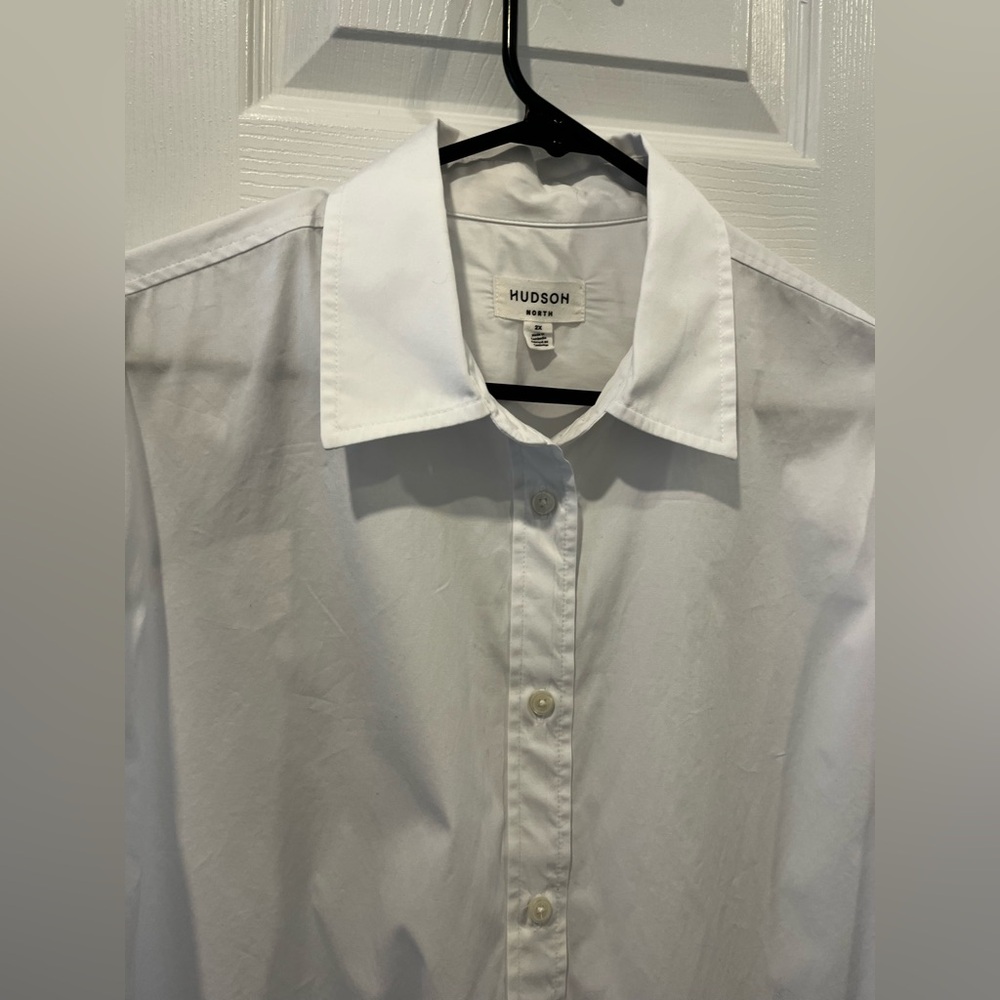 North Hudson Shirt Men's Size 2X Long Sleeve White Button Up Collared Cotton - Picture 5 of 10